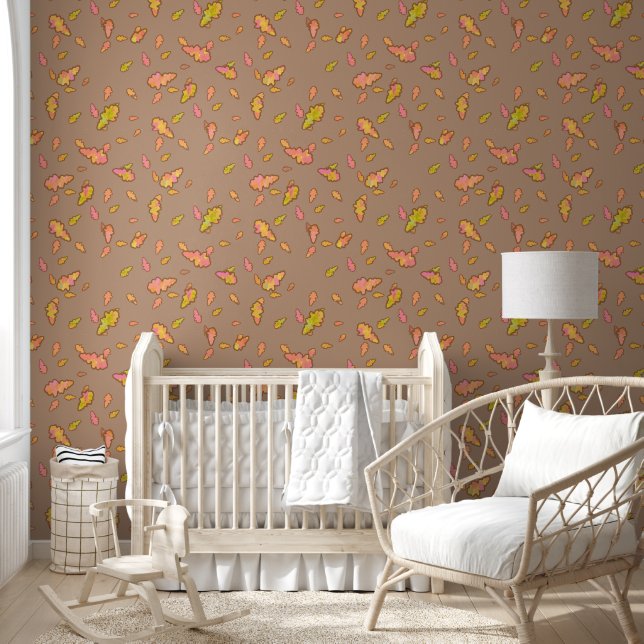 Papel Pintado Golden Windfall Brown en Fawn (Niños)