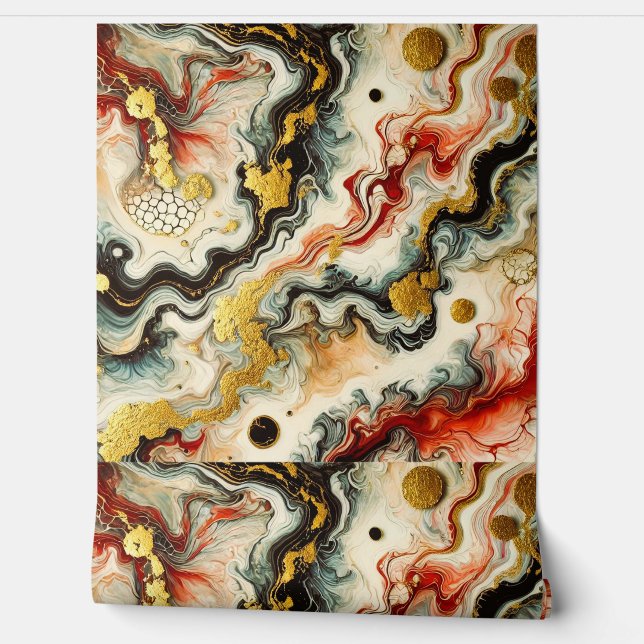 Papel Pintado Goldene Flüsse  (Desenrollar)