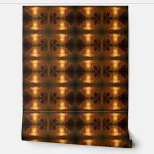 Papel Pintado Golding Fire Balls Gold