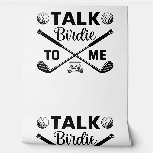 Papel Pintado Golf Talk Birdie to Me Divertido (Desenrollar)