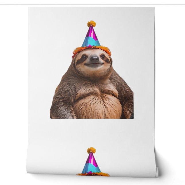 Papel Pintado Gorro de cumpleaños de perezoso Chunky regalo dive (Desenrollar)