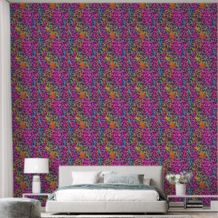Papel Pintado Graffiti Leopard Pattern Colorful Bruskes