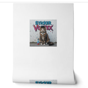 Papel Pintado Graffiti urbano Guay Cat Street Style Wall Art