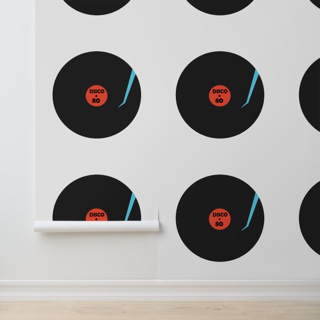 Papel Pintado Gramaphone Vinyl Records (Solicitud)