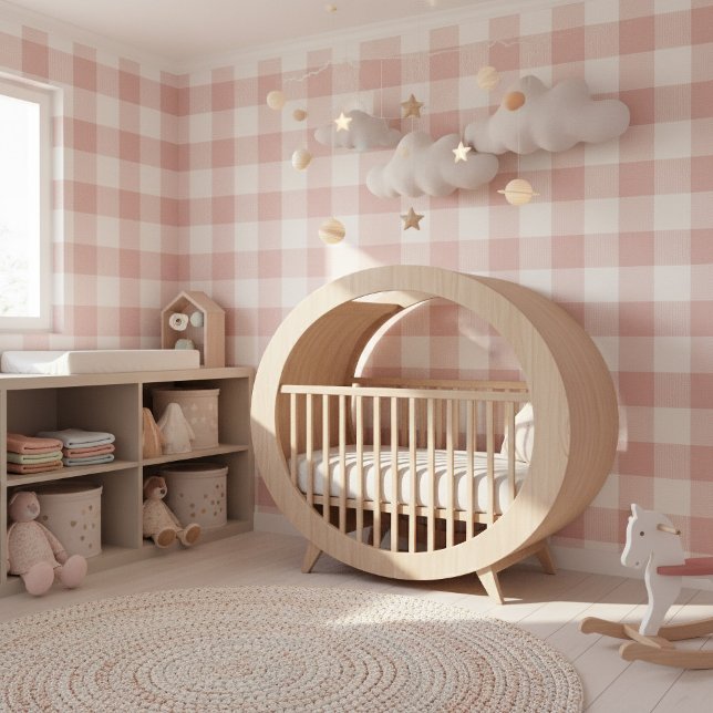 Papel Pintado Gran Cuadro Gingham Clásico Rosa ID1245 (Subido por el creador)
