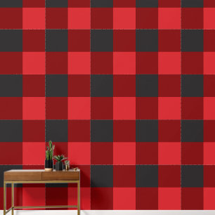 Papel Pintado Gran tracción de búfalo rojo