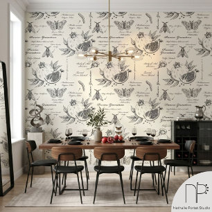 Papel Pintado Granada y Polilla Mediterránea