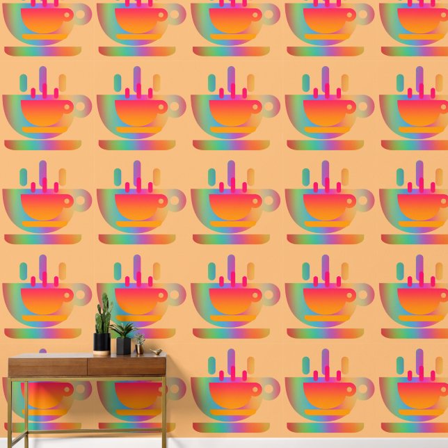 Papel Pintado Grandes Cups De Cocina Java (Pasillo)