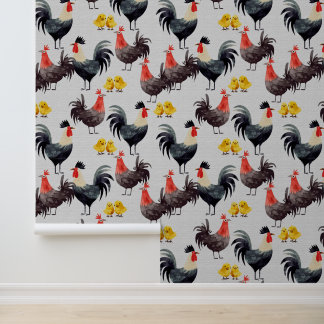 Papel Pintado Granja de galletas de gallo de Personalizado con n