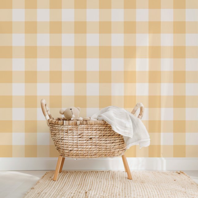 Papel Pintado Granjero Gingham Golden Yellow (Subido por el creador)