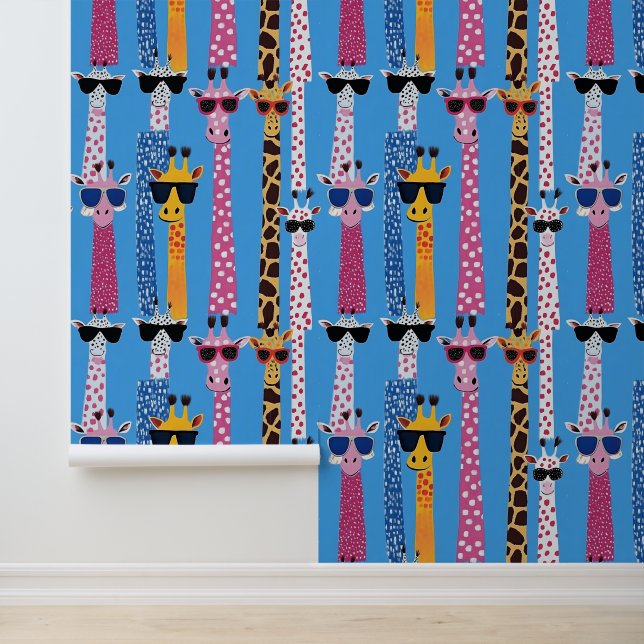 Papel Pintado Grasas divertidas con gafas de sol (Solicitud)