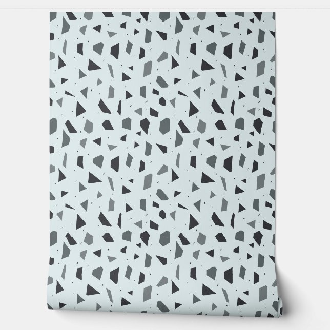 Papel Pintado gray cut pieces pattern (Desenrollar)