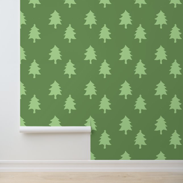 Papel Pintado Green Festix Christmas Tree Peel and Stick (Solicitud)