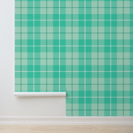 Papel Pintado Green Tartan Plaid