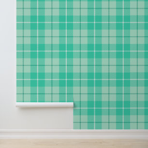 Papel Pintado Green Tartan Plaid