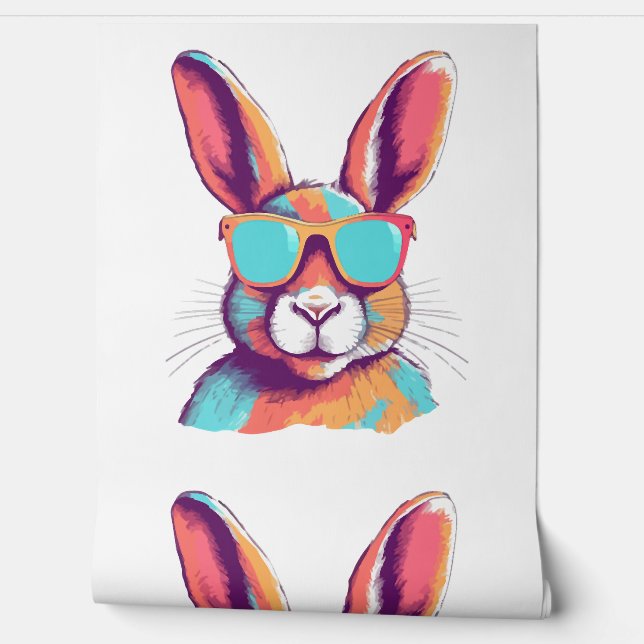 Papel Pintado Greg el conejo con gafas (Desenrollar)