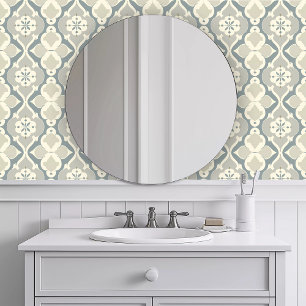 Papel Pintado Greige geométrico monocromático