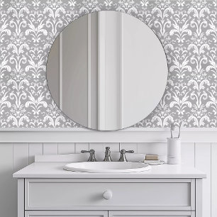 Papel Pintado Gris intrromático monocromático