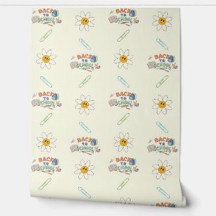 Papel Pintado Groovy Back to School Wallpaper