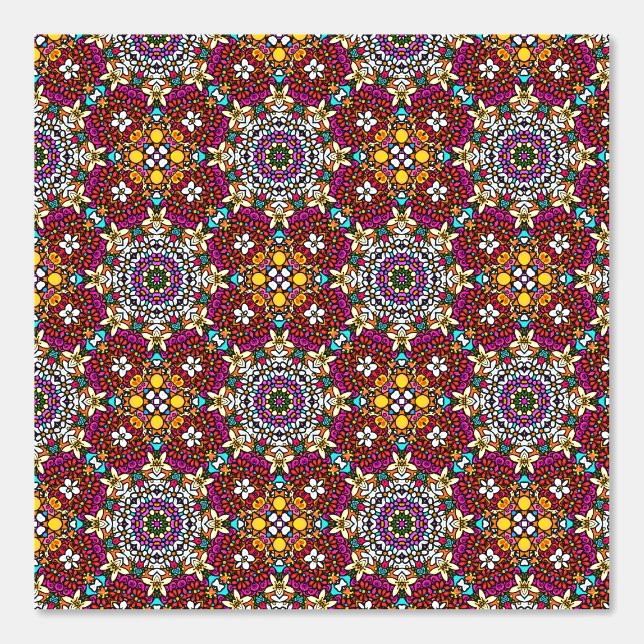 Papel Pintado Groovy Poder Floral Celestial (Anverso)