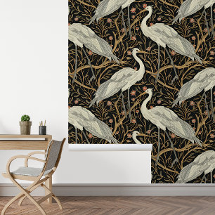 Papel Pintado Grúas Art Nouveau