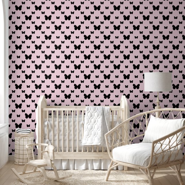 Papel Pintado Guardería de niña/Mariposas (Niños)