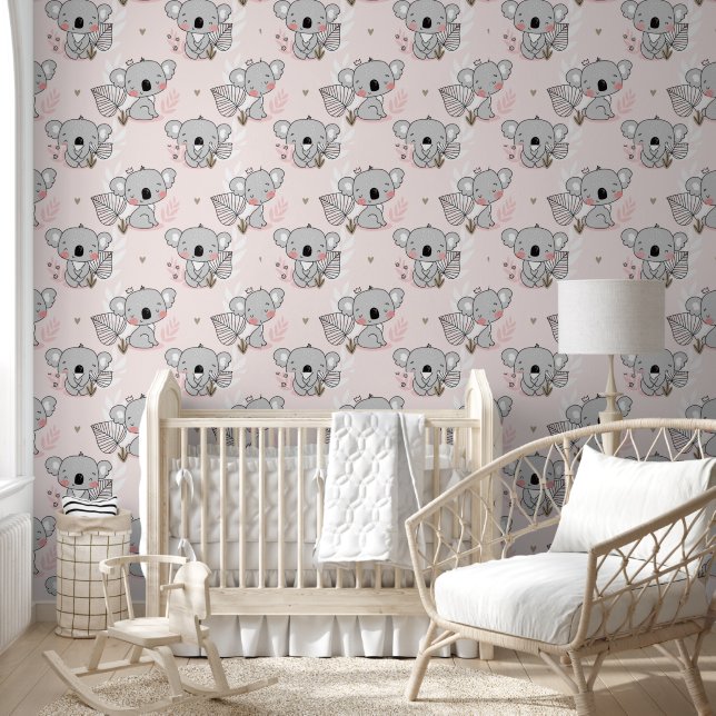 Papel Pintado Guardería de Osos Koala (Niños)