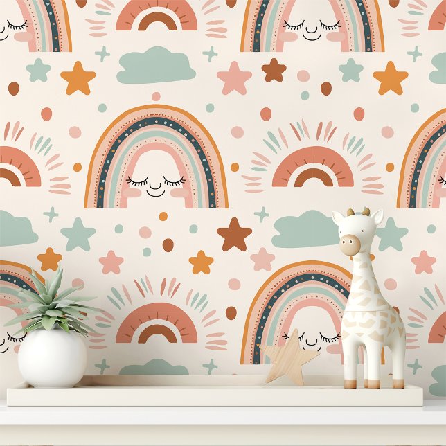 Papel Pintado Guardería del arcoiris de Boho (Subido por el creador)