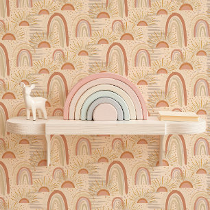 Papel Pintado Guardería del arcoiris de Boho