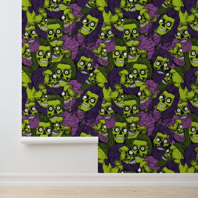 Papel Pintado Guay Halloween zombie con azulejos (Solicitud)