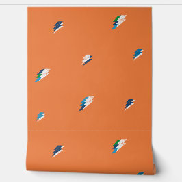 Papel Pintado Guay Lightning Bold patrón en Naranja