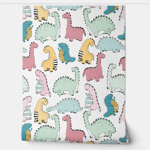 Papel Pintado Habitación Cute Dino Kids