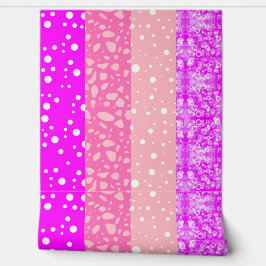 Papel Pintado Habitación de Chicas Modernas (Colores Rosados) Fl