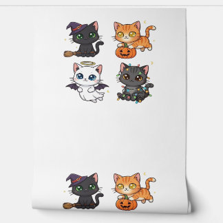 Papel Pintado Halloween Cat  Spooky and Stylish Feline-Inspired 