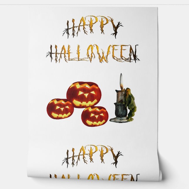 Papel Pintado Halloween de calabaza (Desenrollar)