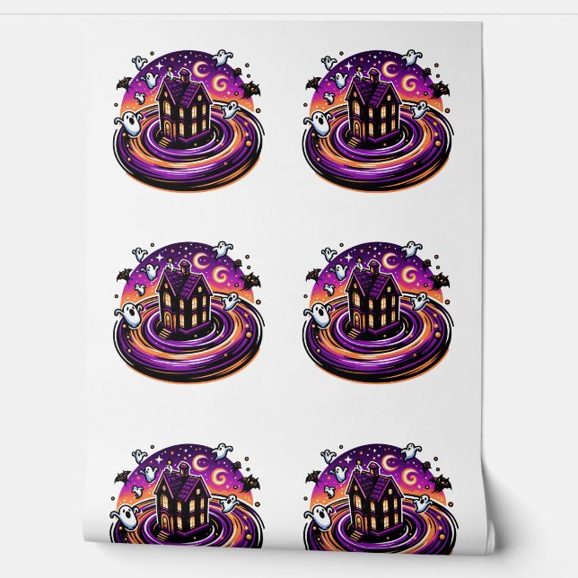 Papel Pintado Halloween Halloween es un fantasma y una noche (Desenrollar)