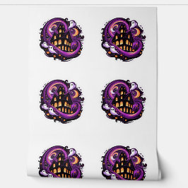 Papel Pintado Halloween Halloween Heroqui Fantasmas Bats Calabaz