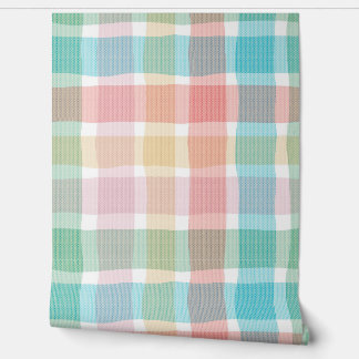 Papel Pintado Hand painted Classic pastel checks