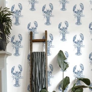 Papel Pintado Harborside   Langosta azul náutica