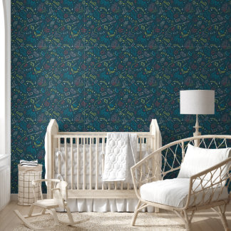 Papel Pintado HARRY POTTER™ Artifacts Line Art Pattern