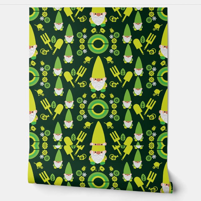 Papel Pintado Head Garden Gnome Gardener (Desenrollar)