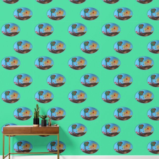 Papel Pintado Hedgehog Art by Kids (Pasillo)