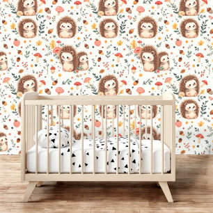 Papel Pintado Hedgehog Blossom Delight