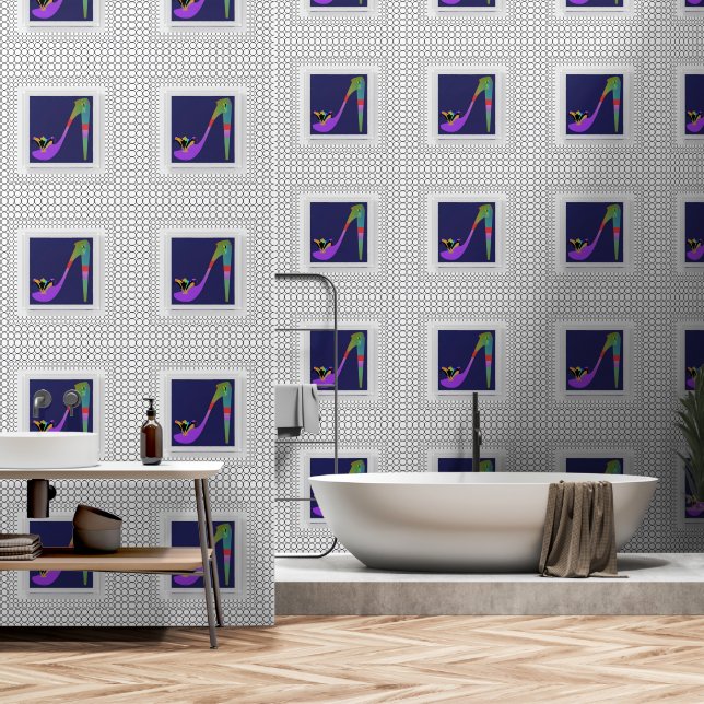 Papel Pintado Heels Moda Shoes Diversión (Baño)