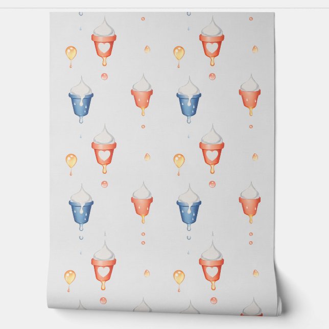 Papel Pintado Helado de fusión (Desenrollar)