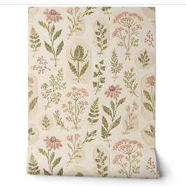 Papel Pintado Herbario Nº 7 Botánicos Vintage Peele y Pega