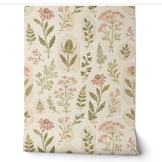 Papel Pintado Herbario Nº 7 Botánicos Vintage Peele y Pega