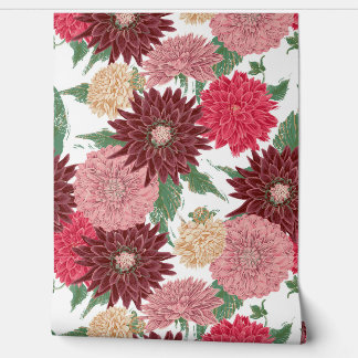 Papel Pintado Herbst Blumen Dahlien