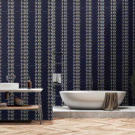 Papel Pintado Heritage Luxe (Índigo + Tierra) de Lujo