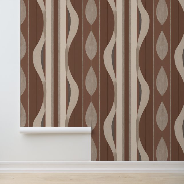 Papel Pintado Heritage Luxe No. 2 (Earth + Brown)   (Solicitud)